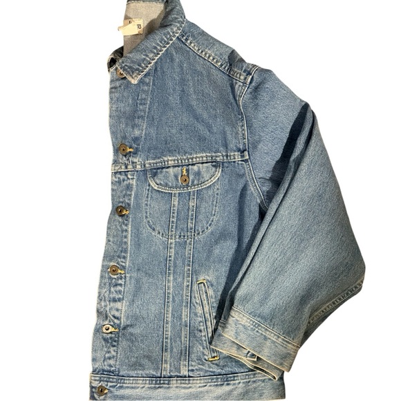 Lee Jean Jacket Vintage 90s Denim Trucker Jean Jacket USA XXL - Picture 7 of 15